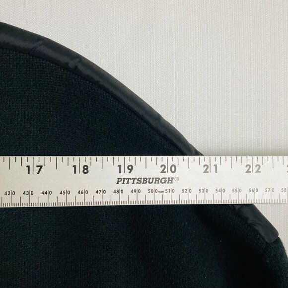 Cynthia Rowley Womens Fleece Jacket Hooded Sz Medium Black Snap Zip Closure - Picture 8 of 12